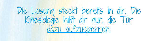 Banner Kinesiologie Sitzung